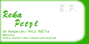 reka petzl business card